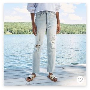 Wild Fable Super High Rise Straight Distressed Jeans Size 4